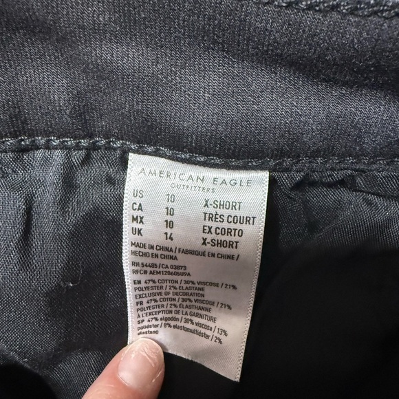 American Eagle Outfitters Women’s Supet Hi-Rise jegging Black  Jeans - Picture 8 of 13